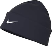 NIKE U Nk Df Peak Beanie Sc P Tm Hat, Obsidian/White, One Size