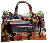 Desigual H Print Flor Girl, Sac à main - Bleu/vert/rouge, Synthétique