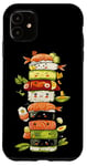 Coque pour iPhone 11 Anime Kawaii mignon pour les amateurs de sushi japonais