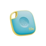 Tile by Life360 Mate (2024) - Tracker Bluetooth, détecteur de clés et localisateur d'objets pour clés, Sacs & Autres. Compatible avec iOS & Android. Lot de 1 (Aqua Lemon)