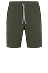 BOSS Mens Mix and Match Short CW Stretch-Cotton Shorts with Embroidered Logo Green