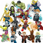 16 st Marvel Avengers Superhjälte Comic Mini Figurer Dc Minifigur färgglada en storlek