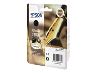 Epson 16Xl - 12.9 Ml - Xl - Svart - Original - Bläckpatron - För Workforce Wf-2010, 2510, 2520, 2530, 2540, 2630, 2650, 2660, 2750, 2760