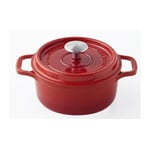 INVICTA Cocotte ronde - Ø 20 cm - Rubis - Tous feux dont induction