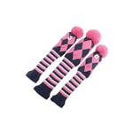 Golf Knit Headcovers Set Pom Pom Sock Covers