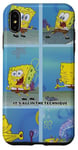 Coque pour iPhone XS Max SpongeBob SquarePants SpongeBob Bubble Technique Grid Logo