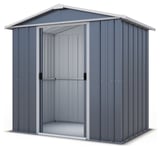 YardMaster Castleton Metal Apex Garden Shed - 6 x 4ft