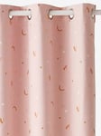 Glow-in-the-Dark Blackout Curtain, Fantasy light pink