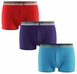 Beverly Hills Polo Club Mens 3-Pack Trunks - Multicolour material_cotton - Size Small