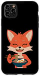 iPhone 11 Pro Max Happy Fox with Ramen Kawaii Food Design Case