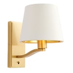 Endon 69083 Harvey Wall Light, brushed satin gold