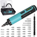 Electric Cordless Screwdriver Set  4V Rechargeable Adjustable Torque Electric Sc