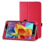 Mobility Gear MG-CASE-S1-ST33R Etui folio avec support pour Samsung Galaxy Tab 8.0 T330 Rouge