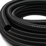 Wiltec - Tuyau de refoulement 5 m Flexible Spiralé 19 mm (3/4') Noir avec Spirale de renforcement Bassin