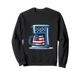 Patriotic coffee bean and maker costume Sweatshirt