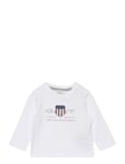 GANT Archive Sheild Ls T-Shirt Vit