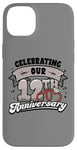 iPhone 14 Plus 12th Wedding Anniversary Celebrating 12 Years Matching Gift Case