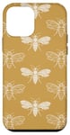 Coque pour iPhone 12 mini Beige beige neutre motif abeilles