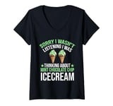 Womens Gelato Men Women Boys Girls Mint Chocolate Chip Ice Cream V-Neck T-Shirt