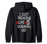 Dogman Cryptid Cryptozoology Dogman Zip Hoodie