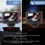 Baby Car Monitor 4.3in TFT Screen HD Night Vision BackCamera For 12V Vans SUVs