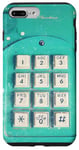 Coque pour iPhone 7 Plus/8 Plus Téléphone rétro années 80/90 Turquoise Old School Nostalgie