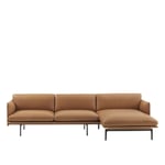 Muuto - Outline Sofa Chaise Longue Right, Fiord 961
