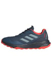 adidas Homme Tracefinder Trail Running Shoes Basket, Wonder Steel/Navy/Impact Orange, 50 2/3 EU