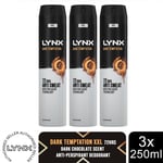 Lynx XXL Dark Temptation 72H Sweat Protection Anti-Perspirant Deodorant 3x250ml