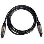 AV:Link | TOSlink Optical Cable for Crystal Clear Multi-Channel Digital Audio, Soundbar, Home Theatre, Gold-Plated, Fibre Optic Speeds, Nicol Cased Connectors | 10 Metre, Black