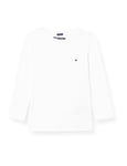 Tommy Hilfiger Boy's Boys Basic Cn Knit L/S Kb0kb04141 T-Shirt, White (Bright White), 116