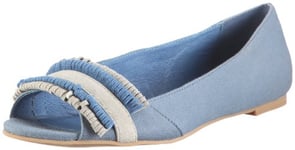 Buffalo London 210-2629 Flex Fabric Kid Sue BLUE293 116742, Ballerines Femme - Bleu-TR-L-1-95, 38 EU