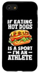 Coque pour iPhone SE (2020) / 7 / 8 Si manger des hot dogs est un sport, je suis un athlète, un hot dog amusant