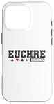 Coque pour iPhone 16 Pro Euchre Legend Jeu de cartes à jouer