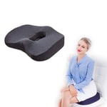 Coussin de Chaise de Bureau en Maille Respirante en Mousse à MéMoire D'Ergonomie, pour Le Coccyx du Dos et Le Soulagement de la Douleur à la Hanche, Convient à la Maison, au Bureau, à la Voiture,Gris