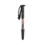 Manfrotto Element MII MMELMIIA5RD, Lightweight 5-section Aluminium Travel Camera Monopod, Red, with Wrist Strap, Rubber Grip, Twist Locks, Load up 16kg, for Compact cameras, Mirrorless, DSLR