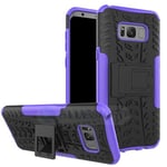 Samsung Galaxy S8 Plus      Heavy Duty Case    Purple