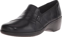 Clarks Women's May Marigold Slip-On Loafer, Black, 9 UK