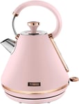 Tower Cavaletto Pyramid Kettle 1.7L 3000W with Modern Stylish Accents T10044PNK