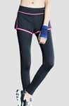 Womens Sport Yoga Running Pants Fitness Gym Clothes Jogging Trousers -M Hot Pink