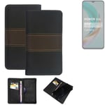 Wallet Case for Honor X6b Protective Case + Cell Phone Case Brown Booklet Snap C