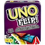 Uno Jeu De Cartes, avec 112 Cartes dans Une Boîte Métallique Robuste, avec De Nouvelles Cartes Action Étonnantes, Jouet Adultes, Enfant, Adolescent, A Partir De 7 Ans, GDG37