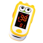 Pulse_Oximeter Fingertip for Children,Blood Oxygen Saturation Monitor with Alarm,Read in 8s,SpO2 & PR & Pulse Wave,Auto-Sleep Function,LED (Yellow)