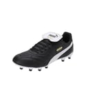 PUMA Mixte King Top FG/AG Soccer Shoe, Black White Gold, 41 EU