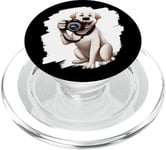 Labrador Retriever Dog Photographer Camera Photo Photography PopSockets PopGrip for MagSafe