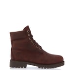 Timberland Mens Heritage 6 Inch Lace Waterproof Boots in Brown material_Leather - Size UK 8