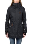 berydale Parka Imperméable et Coupe-Vent pour Femme, Noir, L