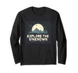 Explore the Unknown at Night with Cool Forest and Moon Long Sleeve T-Shirt