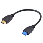 HDMI 4K Cable 30CM,Câble HDMI mâle vers mâle 4K,HDMI Cable supporte 4K@60Hz,Arc,HDR,3D,Compatible avec TV,Blu-Ray,PS4/5,Xbox,Projecteur,PC,Ordinateur Portable