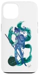 Coque pour iPhone 13 TMNT x Lily Stock Collection Donatello Watercolor Art